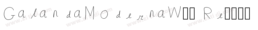 GalandaModernaW01 Re字体转换